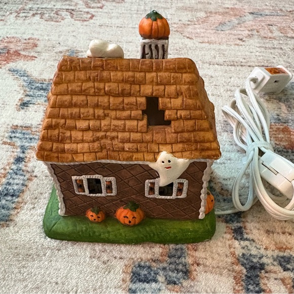 Ceramic Halloween Haunted House Ghosts Pumpkin Working Light Holiday Decoration‎ - Picture 7 of 10